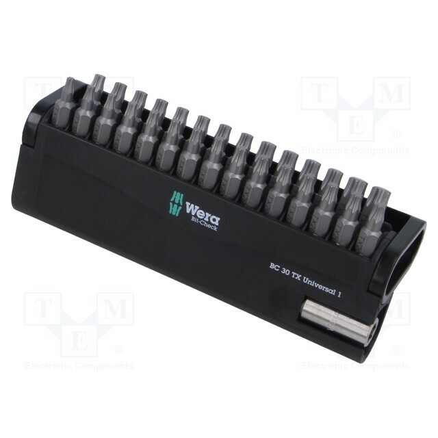 Tools set: screwdriver bits; Torx®; Holder:
