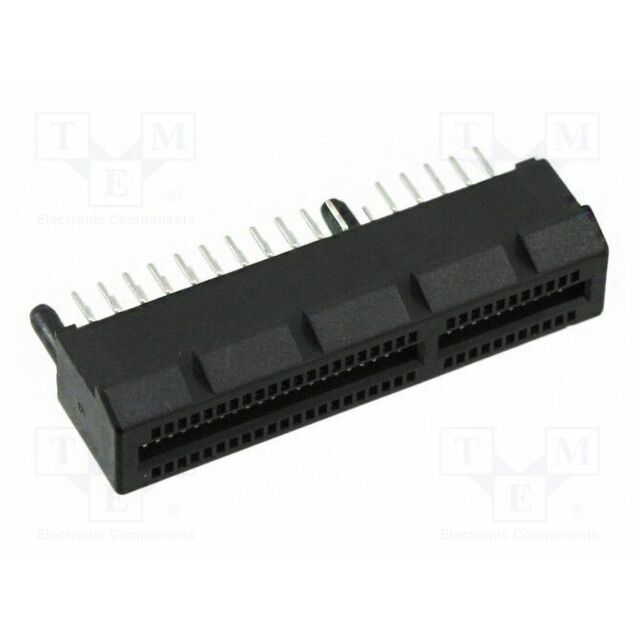 AMPHENOL Connector: for cards; gold-plated; copper