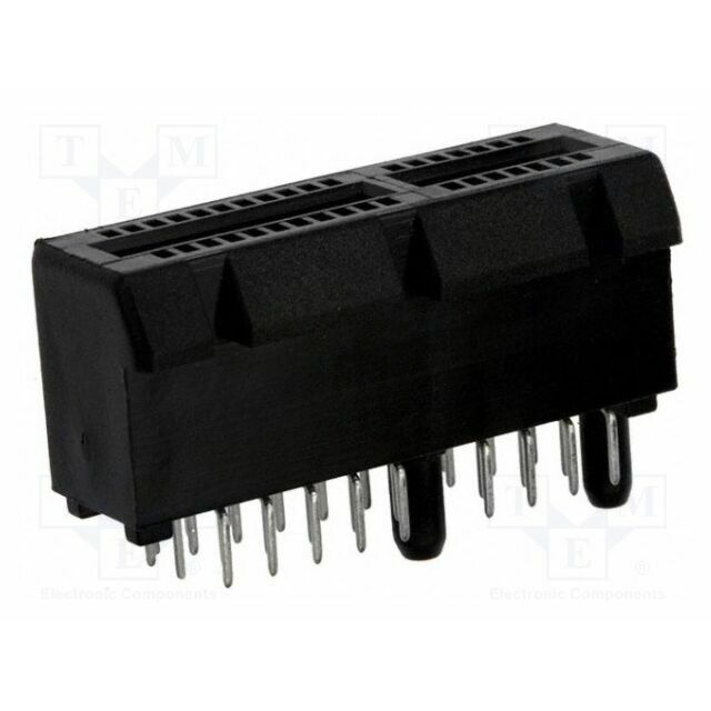AMPHENOL Connector: for cards; gold-plated; PIN: