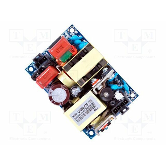 Power supply: switching; AC/DC,open; 75W