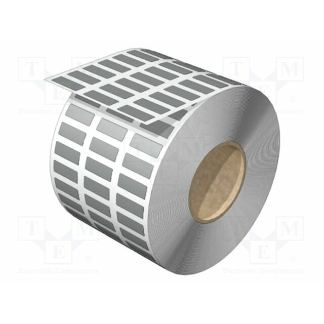 WEIDMÜLLER Label; 18.009mm; silver; -40÷150°C