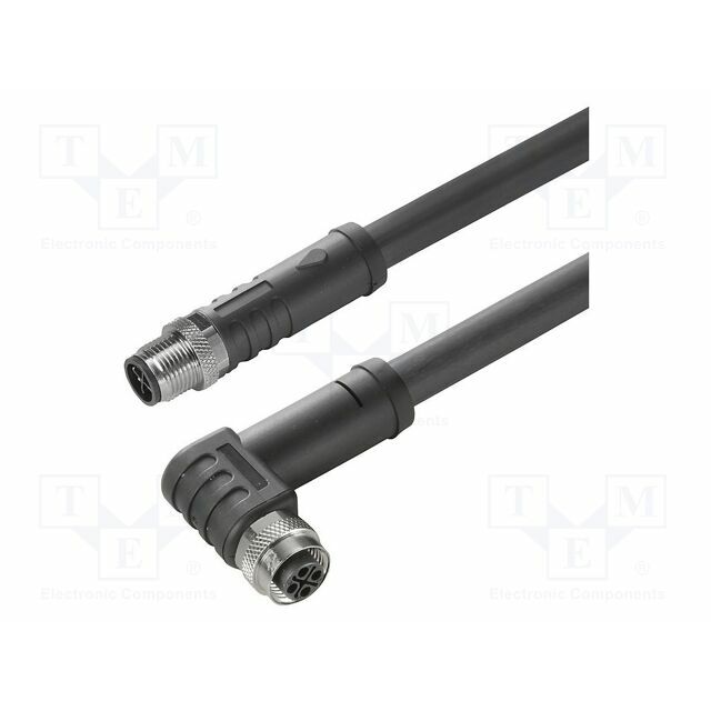 WEIDMÜLLER Cable: for sensors/automation; M12; PIN: