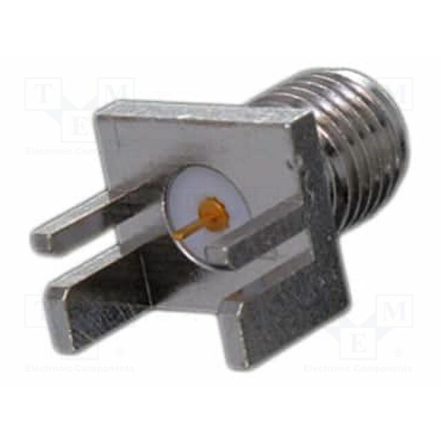 Connector: SMA; socket; straight; 50Ω; soldering