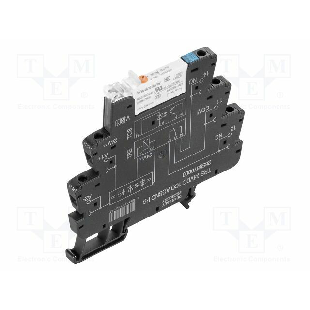 WEIDMÜLLER Relay: interface; Ucoil: 24VDC; SPDT
