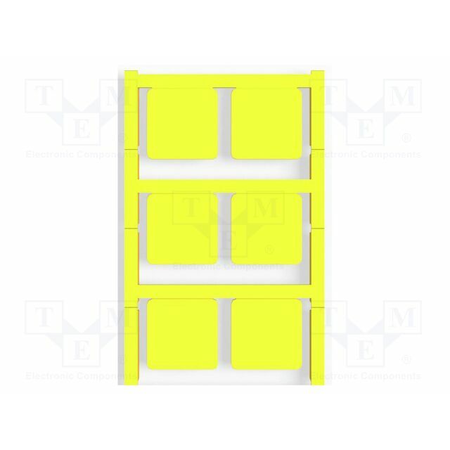 WEIDMÜLLER 27mm; 27mm; yellow; self-adhesive; H: