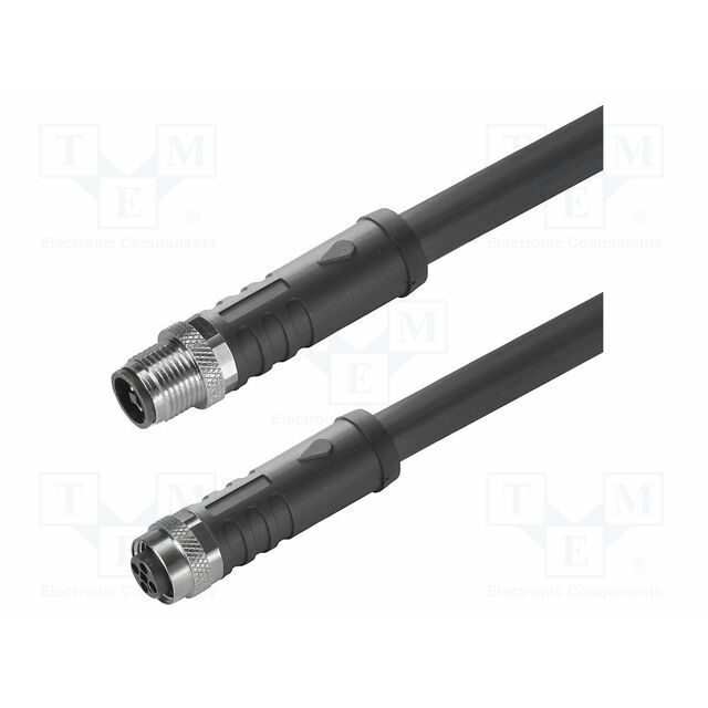 WEIDMÜLLER Cable: for sensors/automation; M12; PIN: