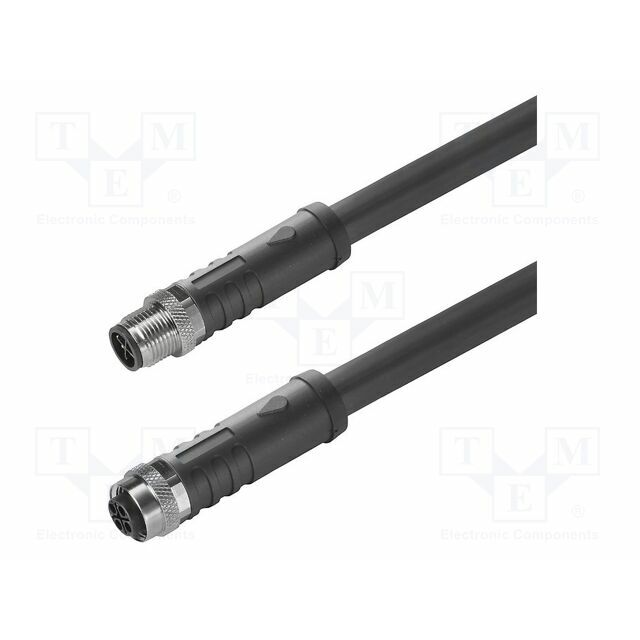 WEIDMÜLLER Cable: for sensors/automation; M12; PIN: