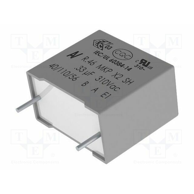 YAGEO Capacitor: polypropylene; X2; R46; 0