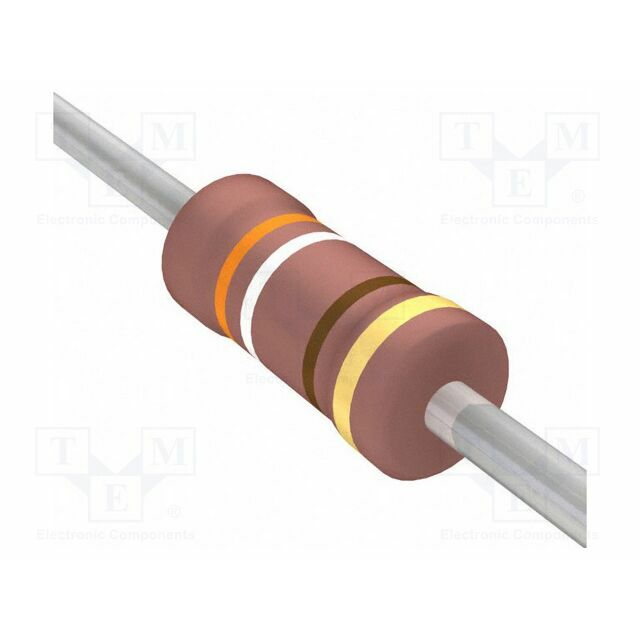 YAGEO Resistor: metal film; 390Ω; THT