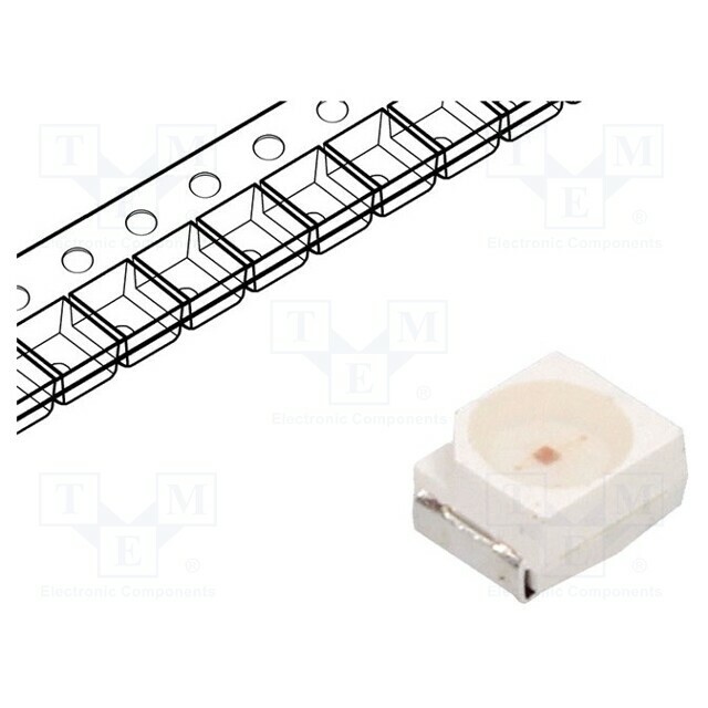 OPTOSUPPLY LED; yellow; SMD; PLCC2; 1120÷2180mcd
