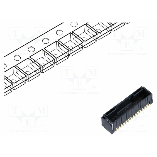 HIROSE Connector: wire-board; socket; male; PIN: