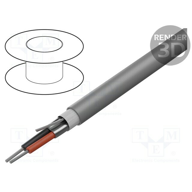 BELDEN Wire; 2x20AWG; shielded,Al-PET foil