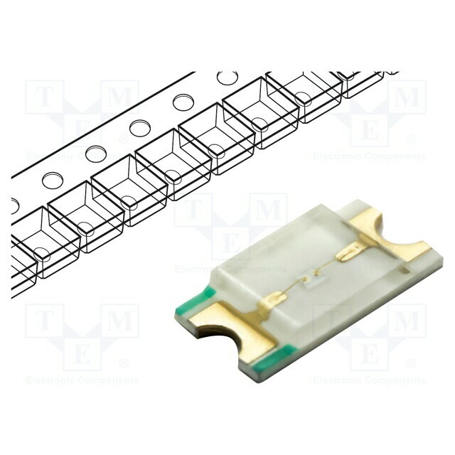 DIALIGHT LED; green; SMD; 0805; 12÷43mcd