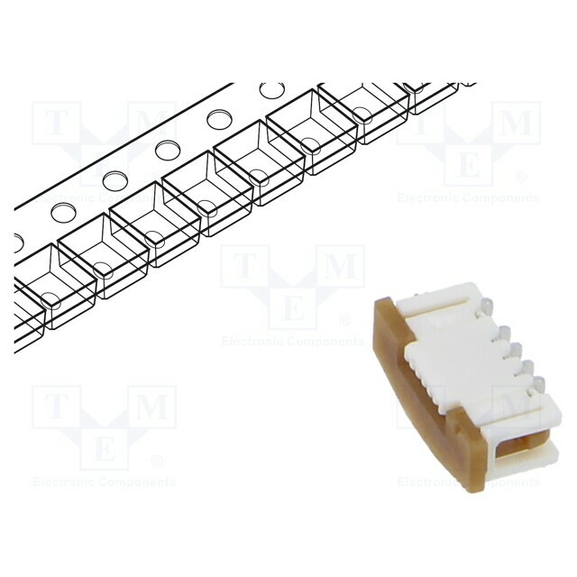 MOLEX Connector: FFC/FPC; gold-plated; SMT; 500mA