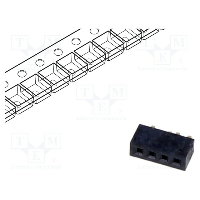 GCT Connector: pin strips; socket; female