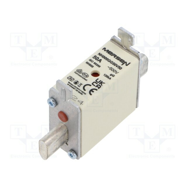 MERSEN Fuse: fuse; ceramic,industrial; 50A