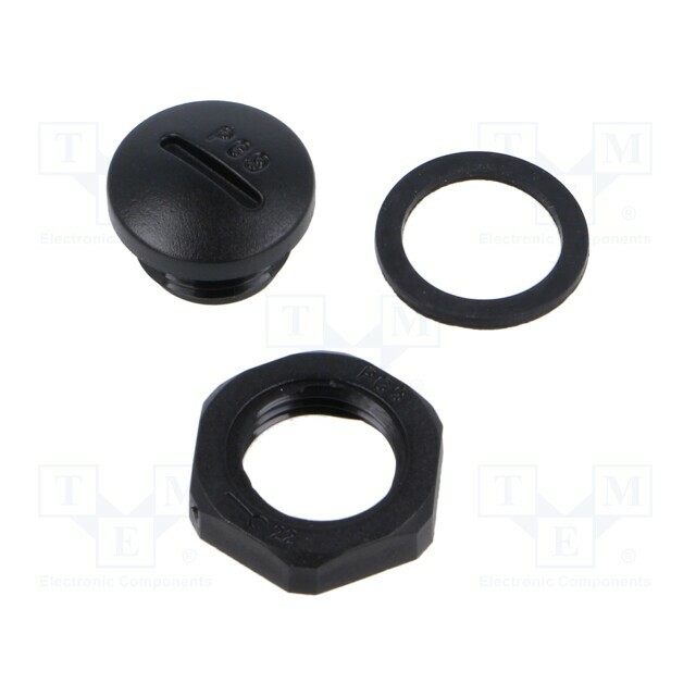 KRADEX Stopper; PG9; polyamide; black; ZCG