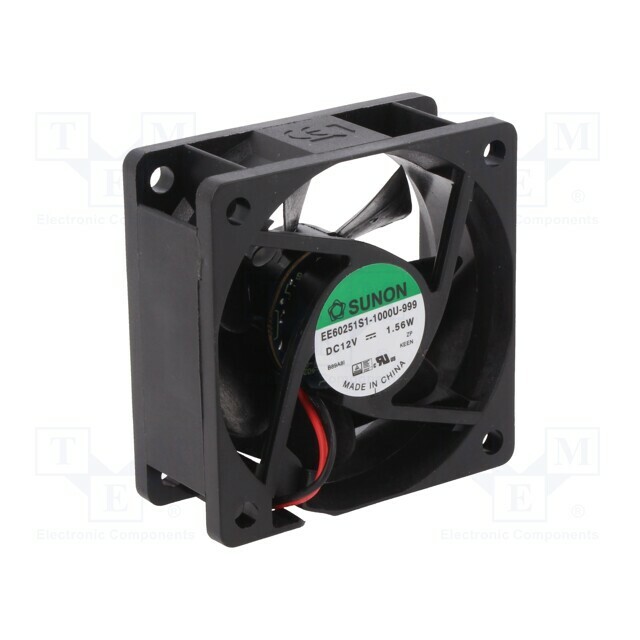 SUNON Fan: DC; 60x60x25mm; axial; 12VDC