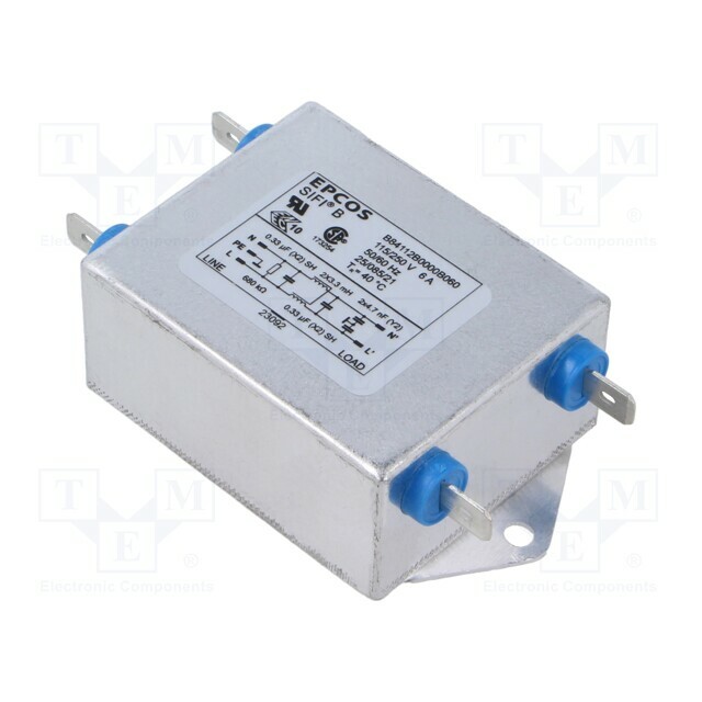 TDK Filter: anti-interference; single-phase; 250VAC; Ioper