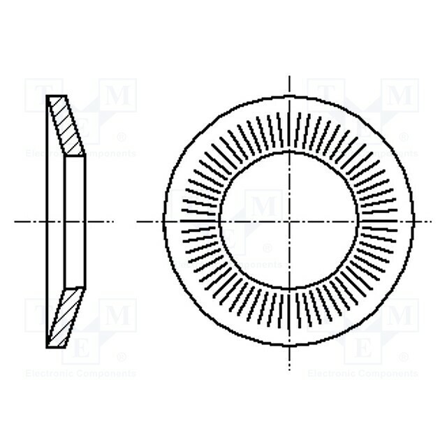 BOSSARD Washer; conical; h=3.1mm; M12