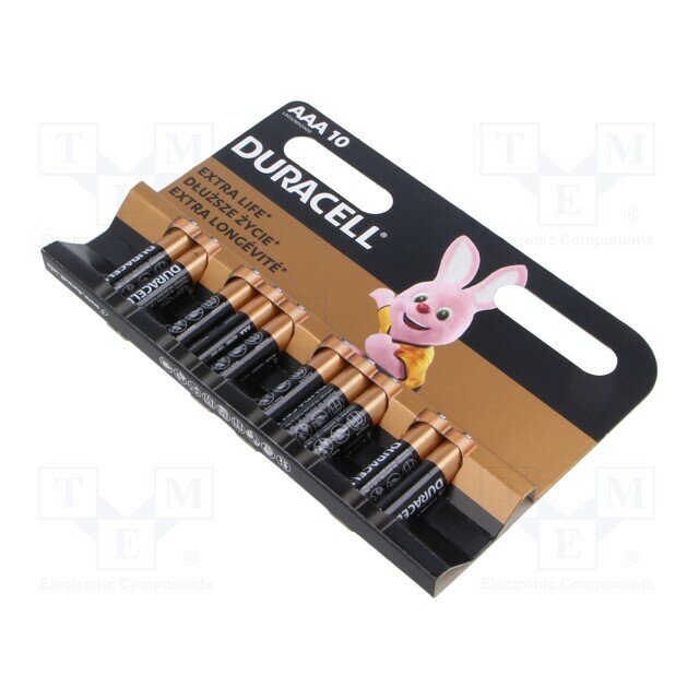 DURACELL Battery: alkaline; AAA; 1.5V