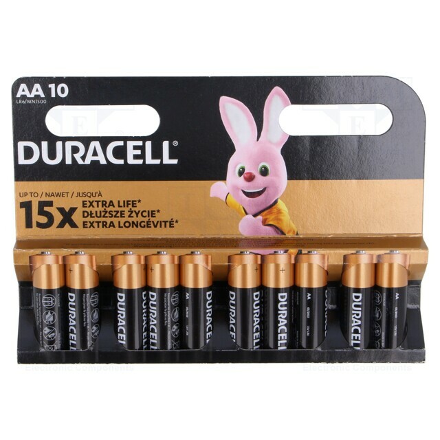 DURACELL Battery: alkaline; AA; 1.5V