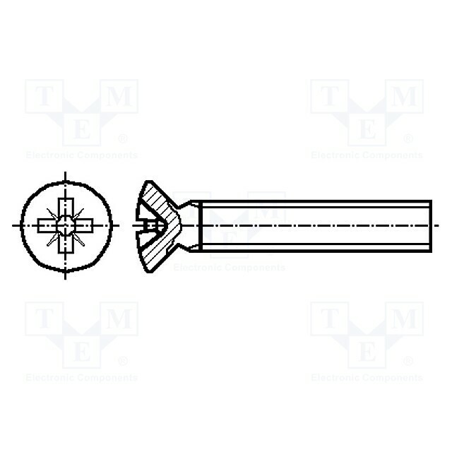 BOSSARD Screw; M4; M4x10; 0.7
