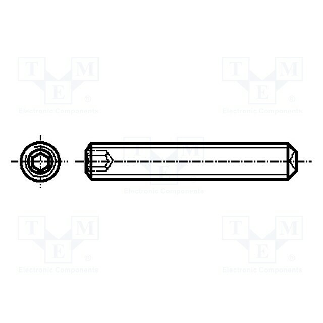 BOSSARD Screw; M3; M3x5; 0.5