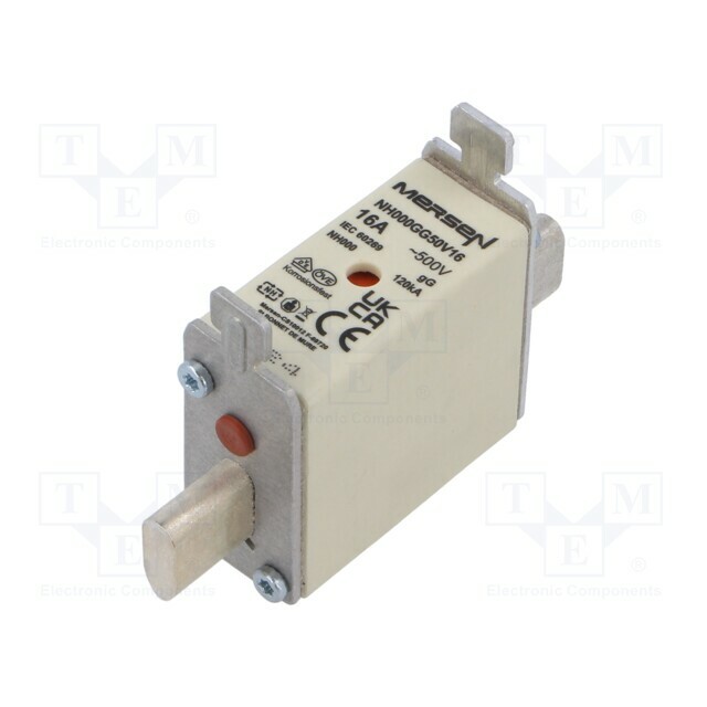 MERSEN Fuse: fuse; NH000; ceramic,industrial