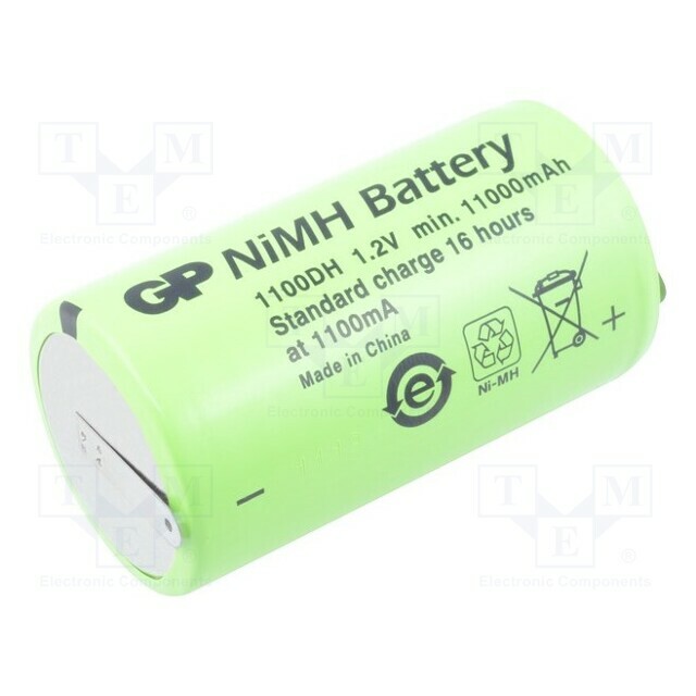 Re-battery: Ni-MH; D; 11000mAh; 1.2V