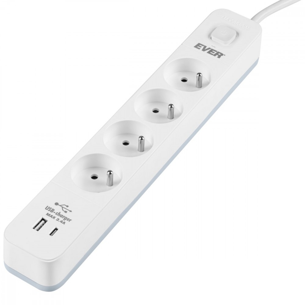 EVER Surge protection strip PROTECT 4PL