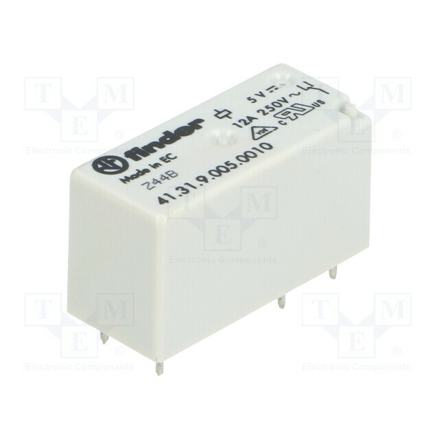 FINDER Relay: electromagnetic; Ucoil: 5VDC; SPDT