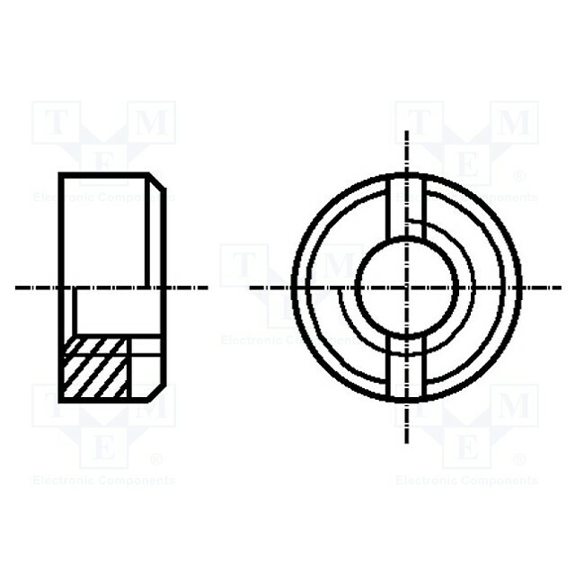 BOSSARD Nut; round; M2,5; 0