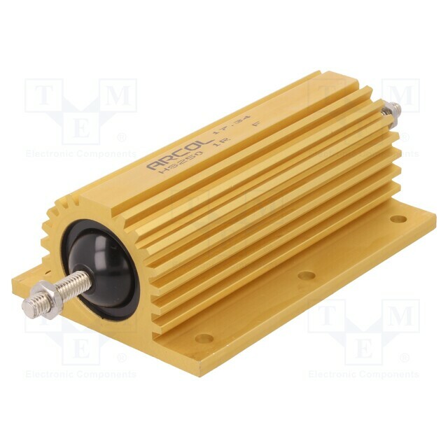 ARCOL/OHMITE Resistor: wire-wound; 1Ω; screw; 250W