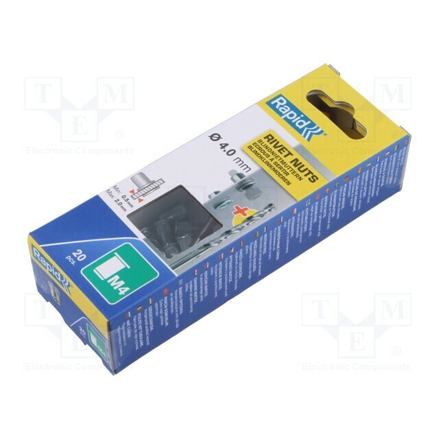 RAPID Rivet nut; M4; steel; 0