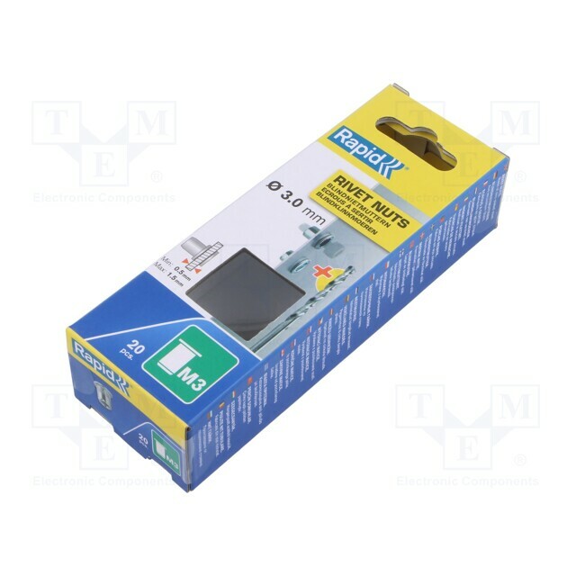 RAPID Rivet nut; M3; steel; 0