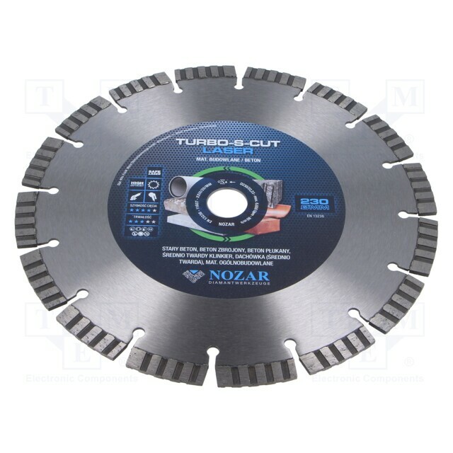NOZAR DIAMANTWERKZEUGE Cutting diamond wheel; Ø: