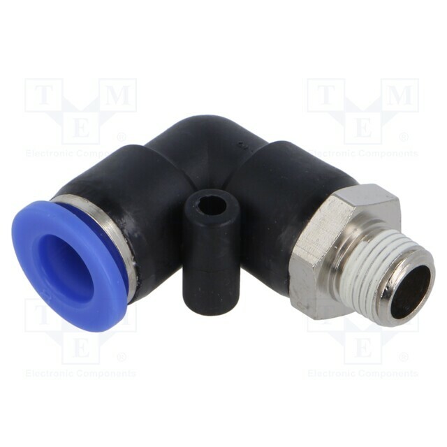 PNEUMAT Push-in fitting; angled; -0.95÷15bar