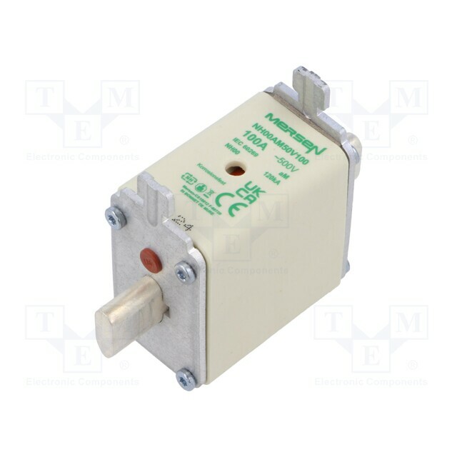 MERSEN Fuse: fuse; ceramic,industrial; 100A