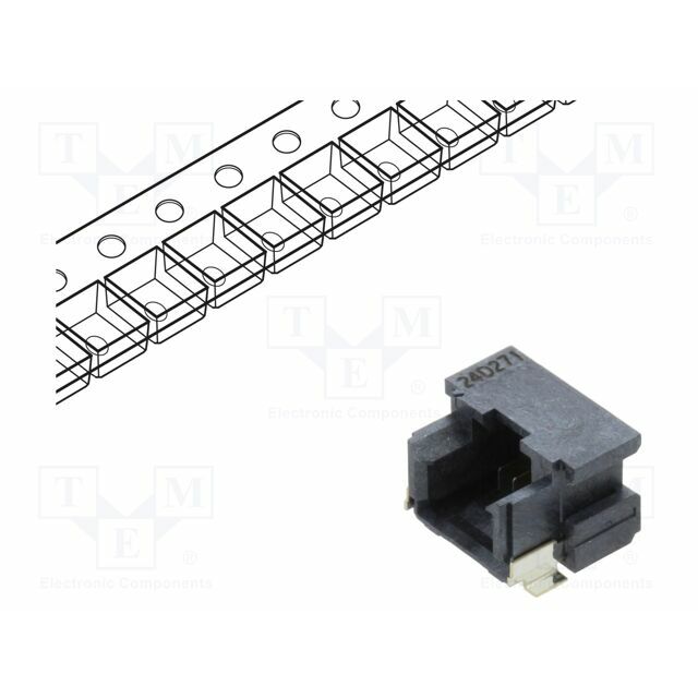 HIROSE Connector: wire-board; gold-plated; SMT; 2A
