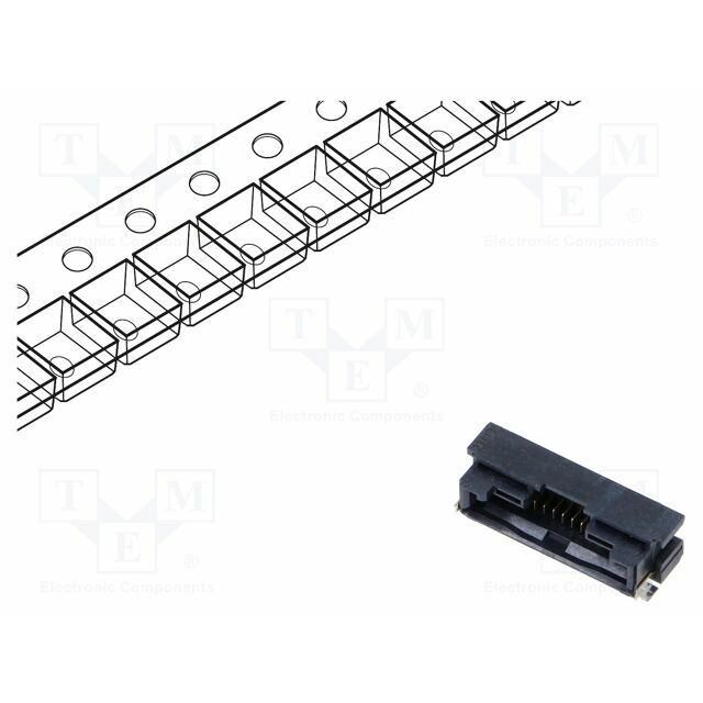 HIROSE Connector: wire-board; gold-plated; SMT; 1