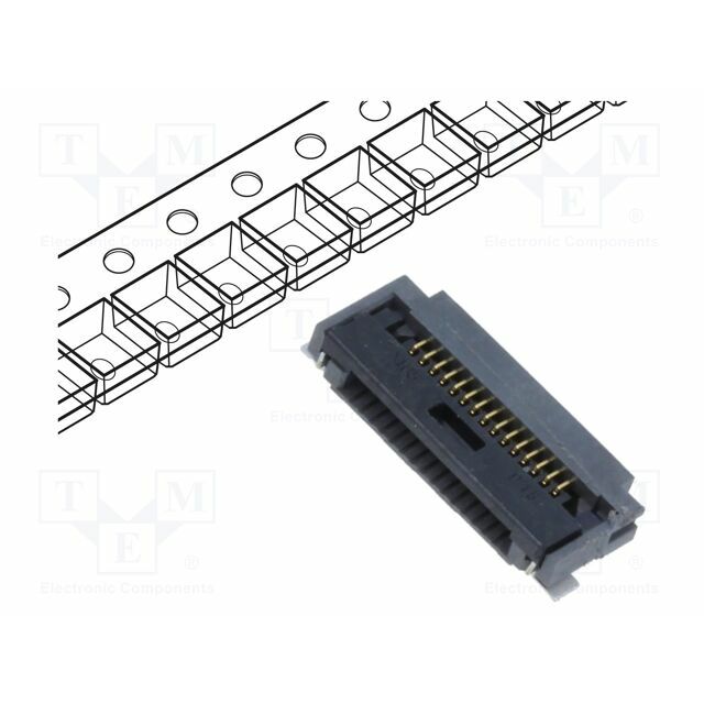 HIROSE Connector: FFC/FPC; gold-plated; SMT; 500mA