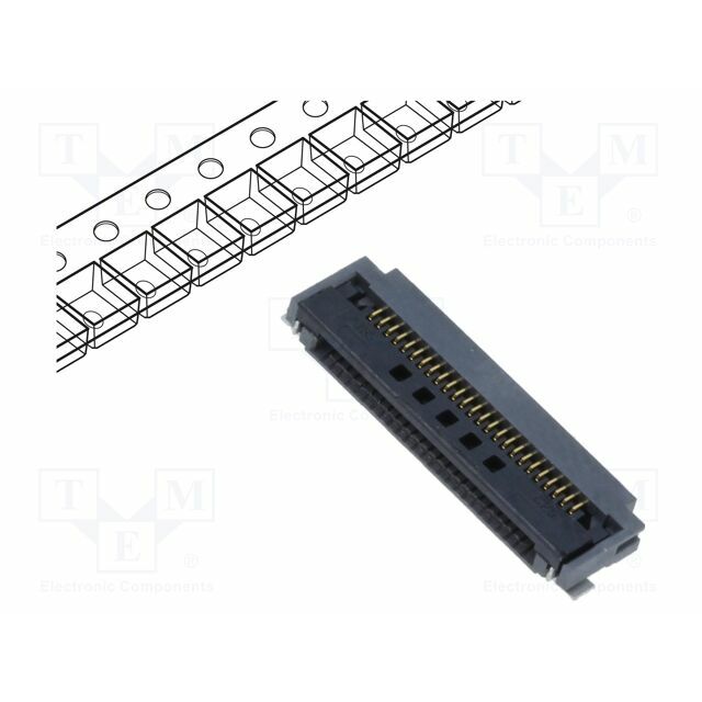 HIROSE Connector: FFC/FPC; gold-plated; SMT; 500mA