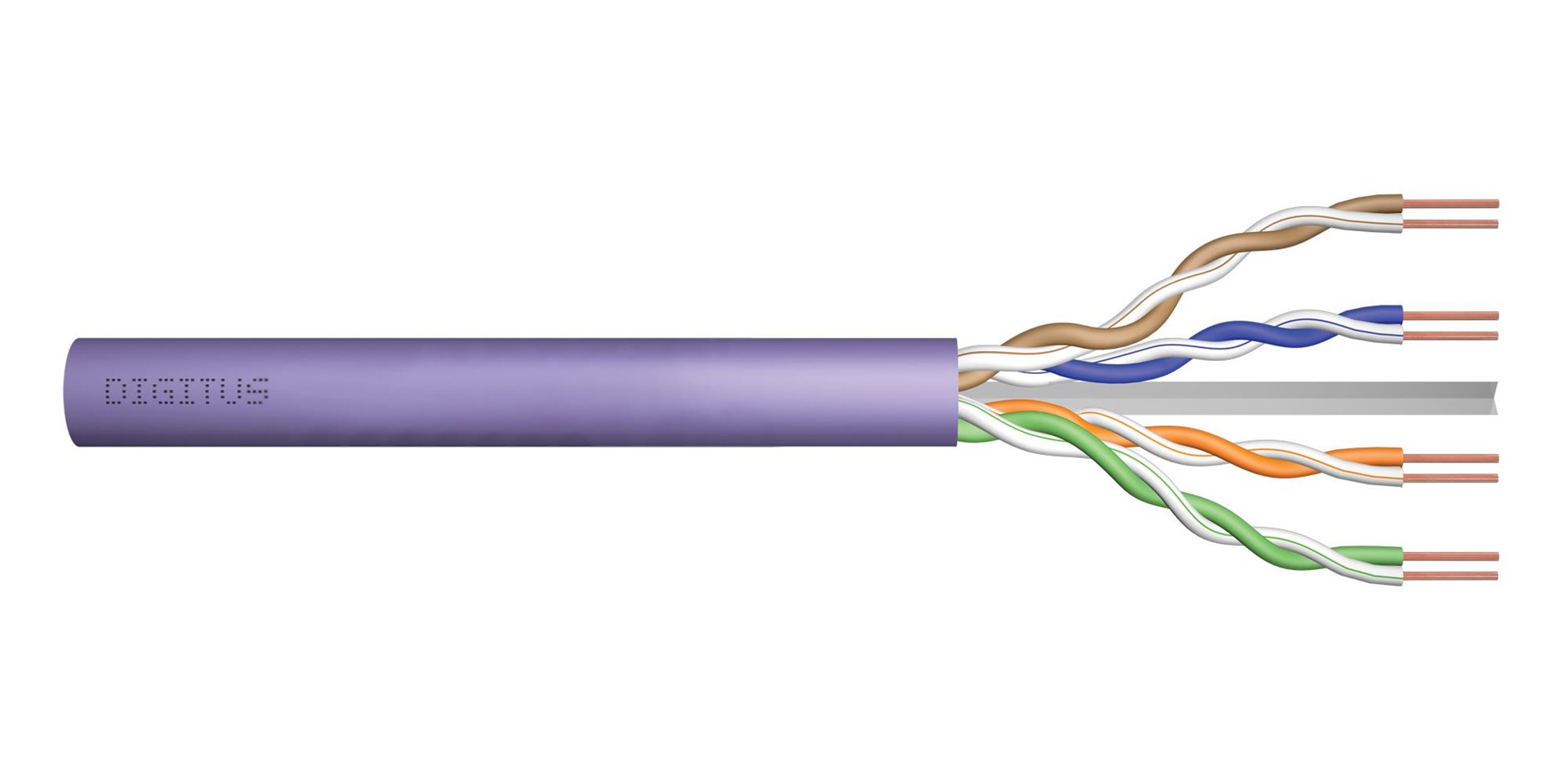 DIGITUS Wire; U/UTP; Cat 6; 4x2x23AWG