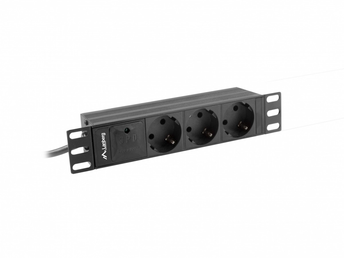 Lanberg PDU Steckdosenleiste 10" 1U 3x