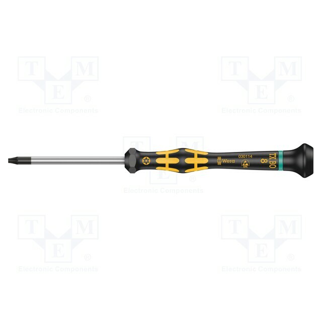 Screwdriver: precision; Torx® with protection; T8H