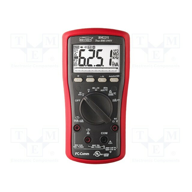 BRYMEN Digital multimeter; LCD; (6000); Bargraph: