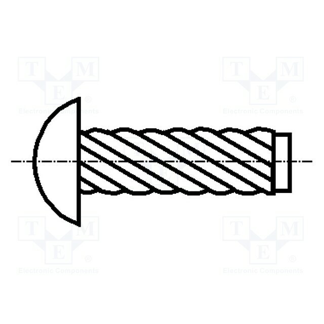 BOSSARD Screw rivet pin; A2 stainless