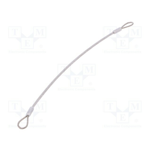 ELESA+GANTER Retaining cable; with 2 loops