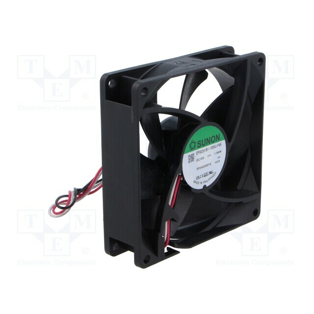 SUNON Fan: DC; 92x92x25mm; axial; 12VDC
